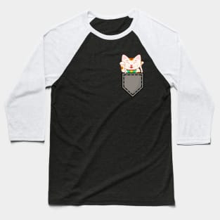 Cute kitten Cat in pocket | I love cats Baseball T-Shirt